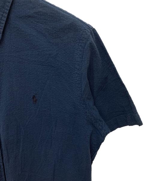 POLO RALPH LAUREN（ポロ・ラルフローレン）POLO RALPH LAUREN (ポロ・ラルフローレン) シアサッカーシャツ ネイビー サイズ:Mの古着・服飾アイテム