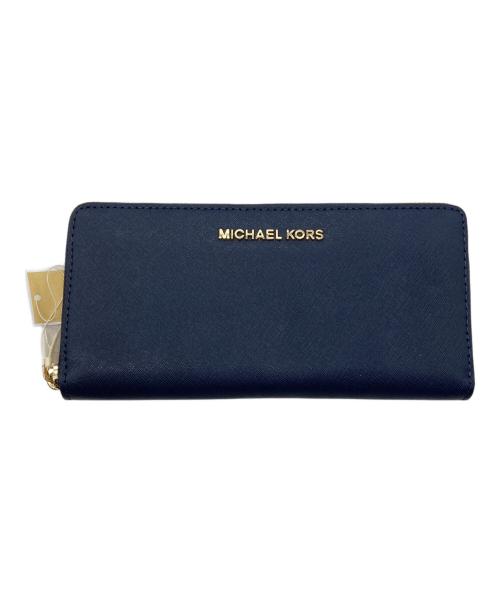 MICHAEL KORS（マイケル・コース）MICHAEL KORS (マイケル・コース) 長財布 ネイビーの古着・服飾アイテム
