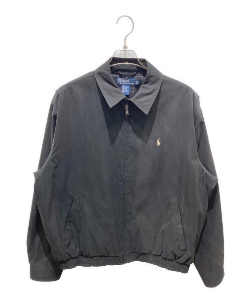 POLO RALPH LAUREN（ポロ・ラルフローレン）POLO RALPH LAUREN (ポロ・ラルフローレン) ポニー刺繍スイングトップ ブラック サイズ:Ｌの古着・服飾アイテム