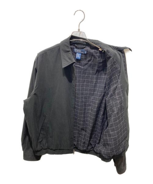 POLO RALPH LAUREN（ポロ・ラルフローレン）POLO RALPH LAUREN (ポロ・ラルフローレン) ポニー刺繍スイングトップ ブラック サイズ:Ｌの古着・服飾アイテム