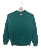 Pilgrim Surf+Supplyピルグリム サーフサプライ）の古着「Neal Fisherman Crew Knit」｜グリーン
