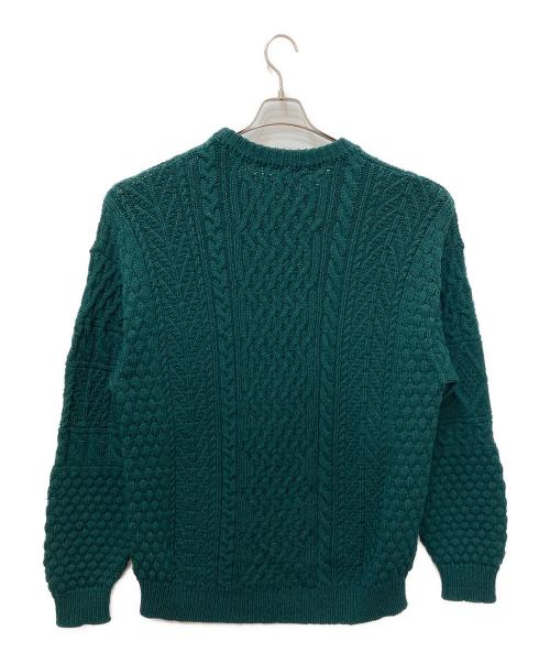 Pilgrim Surf+Supply（ピルグリム サーフサプライ）PILGRIM SURF+SUPPLY (ピルグリム サーフサプライ) Neal Fisherman Crew Knit グリーン サイズ:XLの古着・服飾アイテム