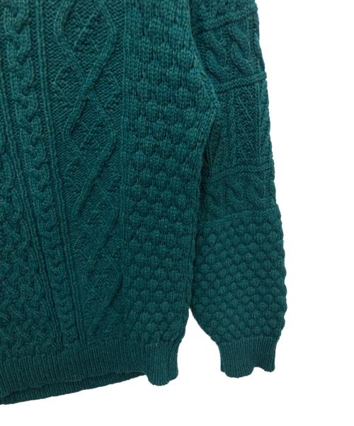Pilgrim Surf+Supply（ピルグリム サーフサプライ）PILGRIM SURF+SUPPLY (ピルグリム サーフサプライ) Neal Fisherman Crew Knit グリーン サイズ:XLの古着・服飾アイテム