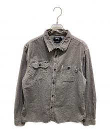 stussy（ステューシー）の古着「ステッチワークシャツ」｜グレー