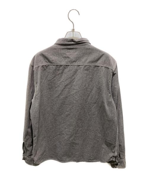 stussy（ステューシー）stussy (ステューシー) ステッチワークシャツ グレー サイズ:Ｍの古着・服飾アイテム