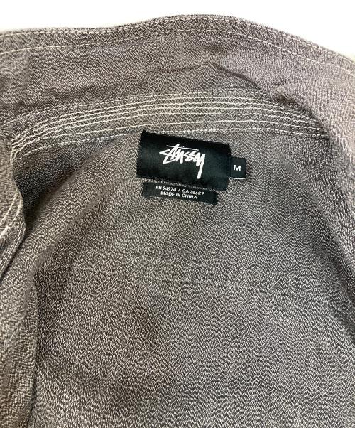 stussy（ステューシー）stussy (ステューシー) ステッチワークシャツ グレー サイズ:Ｍの古着・服飾アイテム