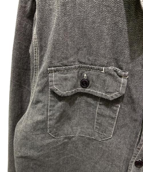 stussy（ステューシー）stussy (ステューシー) ステッチワークシャツ グレー サイズ:Ｍの古着・服飾アイテム