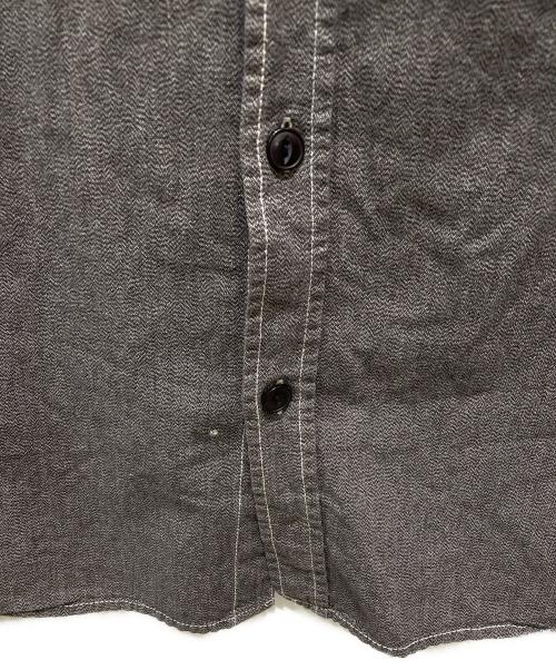 stussy（ステューシー）stussy (ステューシー) ステッチワークシャツ グレー サイズ:Ｍの古着・服飾アイテム