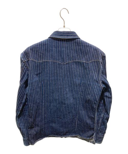 FLAT HEAD（フラット ヘッド）FLAT HEAD (フラット ヘッド) ウォバッシュウエスタンシャツ ネイビー サイズ:XLの古着・服飾アイテム