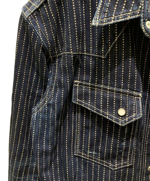 FLAT HEAD（フラット ヘッド）FLAT HEAD (フラット ヘッド) ウォバッシュウエスタンシャツ ネイビー サイズ:XLの古着・服飾アイテム