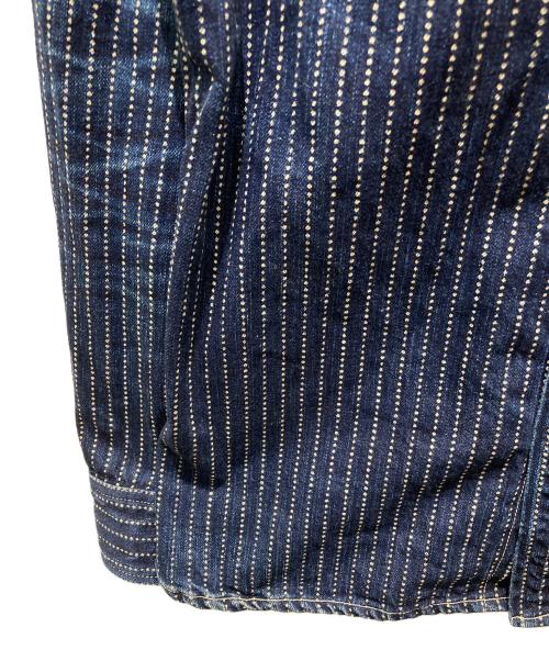 FLAT HEAD（フラット ヘッド）FLAT HEAD (フラット ヘッド) ウォバッシュウエスタンシャツ ネイビー サイズ:XLの古着・服飾アイテム