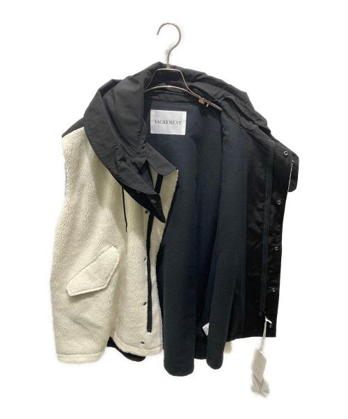 VACHEMENT（ヴァシュモン）VACHEMENT (ヴァシュモン) リサイクルシェルタフタ × ボアベスト ホワイト サイズ:F 未使用品の古着・服飾アイテム