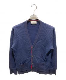 Thom Browne（トムブラウン）の古着「サーマルコットンVネックカーディガン」｜ネイビー