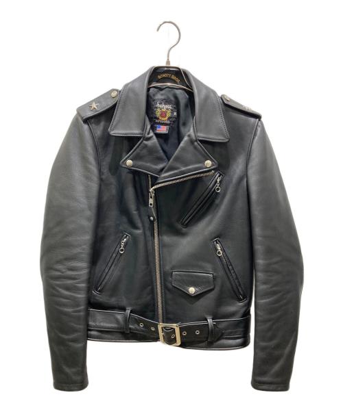 Schott（ショット）Schott (ショット) ONESTAR RIDERS ワンスターダブルライダースジャケット ブラック サイズ:36の古着・服飾アイテム