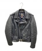 Schottショット）の古着「ONESTAR RIDERS ワンスターダブルライダースジャケット」｜ブラック