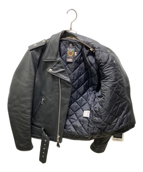 Schott（ショット）Schott (ショット) ONESTAR RIDERS ワンスターダブルライダースジャケット ブラック サイズ:38の古着・服飾アイテム