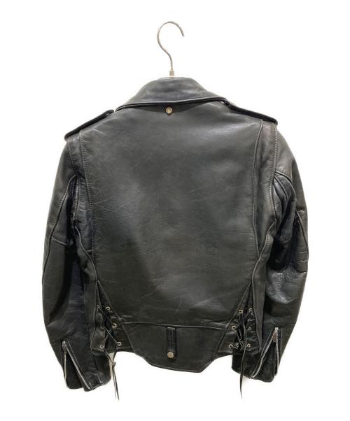 Schott（ショット）Schott (ショット) カウハイド　ライナー付きダブルライダースジャケット ブラック サイズ:34の古着・服飾アイテム