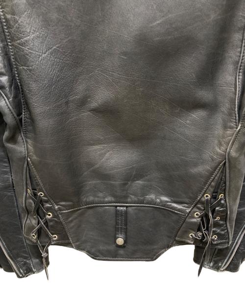 Schott（ショット）Schott (ショット) カウハイド　ライナー付きダブルライダースジャケット ブラック サイズ:34の古着・服飾アイテム