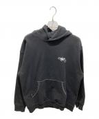 TEAMチーム）の古着「プルオーバーパーカー」｜ブラック