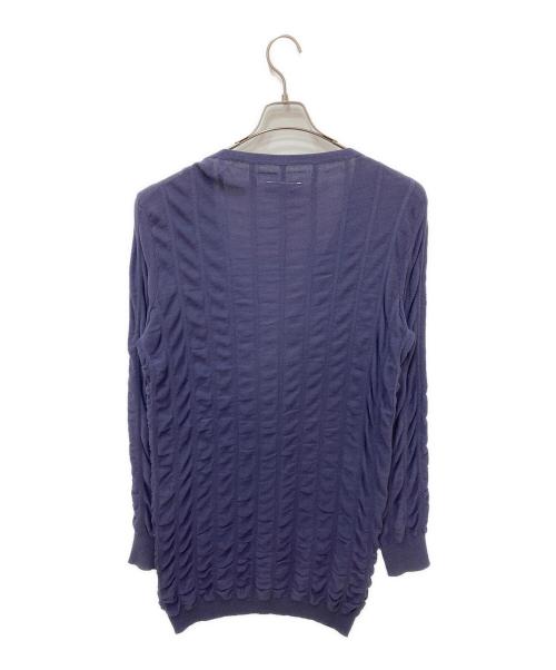 MM6 Maison Margiela（エムエムシックスメゾンマルジェラ）MM6 Maison Margiela (エムエムシックスメゾンマルジェラ) ニットカーディガン ネイビー サイズ:Mの古着・服飾アイテム