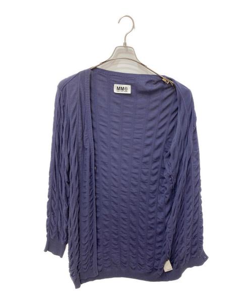 MM6 Maison Margiela（エムエムシックスメゾンマルジェラ）MM6 Maison Margiela (エムエムシックスメゾンマルジェラ) ニットカーディガン ネイビー サイズ:Mの古着・服飾アイテム
