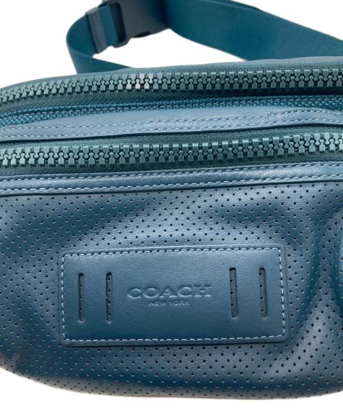 COACH（コーチ）COACH (コーチ) TERRAIN BELT BAG　ボディバッグ ブルーの古着・服飾アイテム