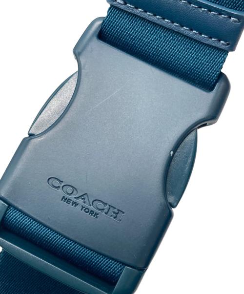 COACH（コーチ）COACH (コーチ) TERRAIN BELT BAG　ボディバッグ ブルーの古着・服飾アイテム