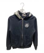 A BATHING APE×MEDICOM TOYアベイシングエイプ×メディコムトイ）の古着「shark full zip hoodie」｜ブラック