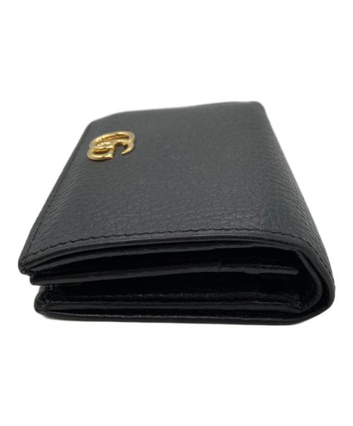 GUCCI（グッチ）GUCCI (グッチ) ダブルG カードケース ウォレット ブラックの古着・服飾アイテム