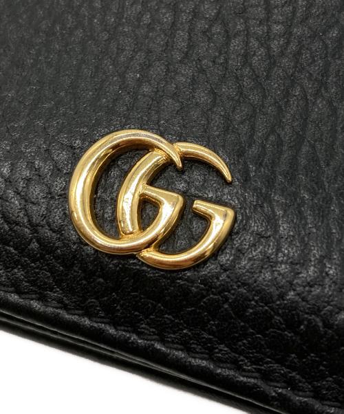 GUCCI（グッチ）GUCCI (グッチ) ダブルG カードケース ウォレット ブラックの古着・服飾アイテム