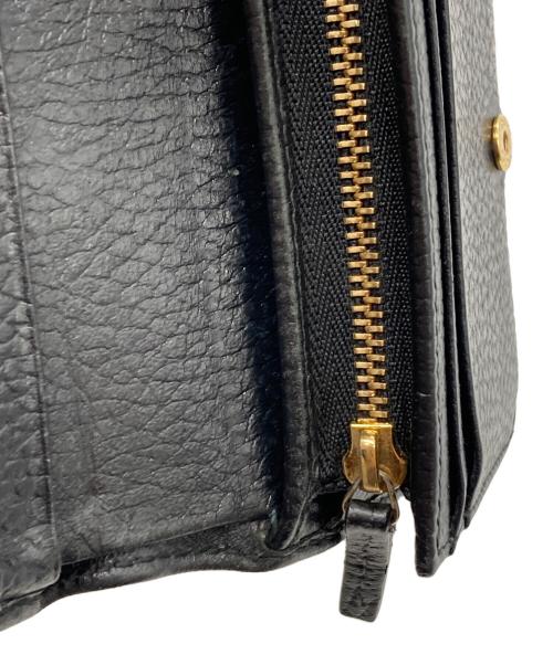 GUCCI（グッチ）GUCCI (グッチ) ダブルG カードケース ウォレット ブラックの古着・服飾アイテム