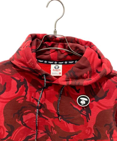 Aape BY A BATHING APE（エーエイプ バイ アベイシングエイプ）Aape BY A BATHING APE (エーエイプ バイ アベイシングエイプ) Coca Cola (コカコーラ) プルオーバーパーカー レッド サイズ:Sの古着・服飾アイテム