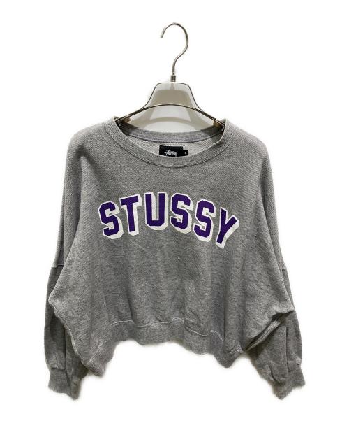 stussy（ステューシー）stussy (ステューシー) ショート丈スウェット グレー サイズ:Ｓの古着・服飾アイテム