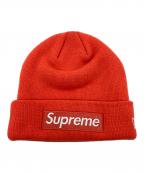 SUPREME×New Eraシュプリーム×ニューエラ）の古着「Box Logo Beanie」｜オレンジ