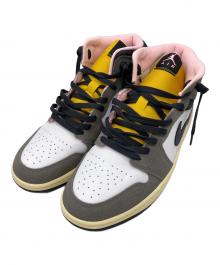 NIKE（ナイキ）の古着「JORDAN BRAND AIR JORDAN 1 MID SE WHITE/OIL GREY-CAVE STONE-DARK SULFUR」｜グレー