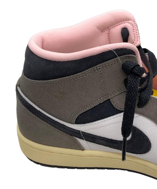 NIKE（ナイキ）NIKE (ナイキ) JORDAN BRAND AIR JORDAN 1 MID SE WHITE/OIL GREY-CAVE STONE-DARK SULFUR グレー サイズ:28の古着・服飾アイテム