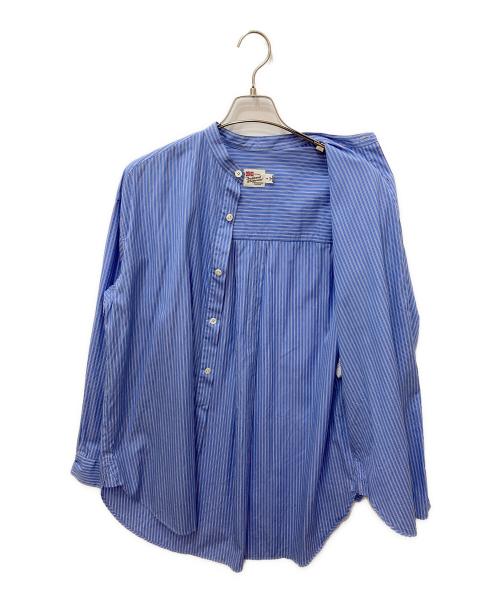 Traditional Weatherwear（トラディショナルウェザーウェア）Traditional Weatherwear (トラディショナルウェザーウェア) GTS TUCK UP SHIRT ブルー サイズ:Sの古着・服飾アイテム