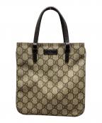 GUCCIグッチ）の古着「GGスプリーム　ミニハンドバッグ」｜ブラウン