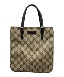 GUCCI（グッチ）の古着「GGスプリーム　ミニハンドバッグ」｜ブラウン