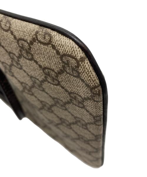 GUCCI（グッチ）GUCCI (グッチ) GGスプリーム　ミニハンドバッグ ブラウンの古着・服飾アイテム