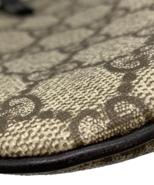 GUCCI（グッチ）GUCCI (グッチ) GGスプリーム　ミニハンドバッグ ブラウンの古着・服飾アイテム