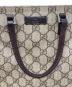中古・古着 GUCCI (グッチ) GGスプリーム　ミニハンドバッグ ブラウン：27000円
