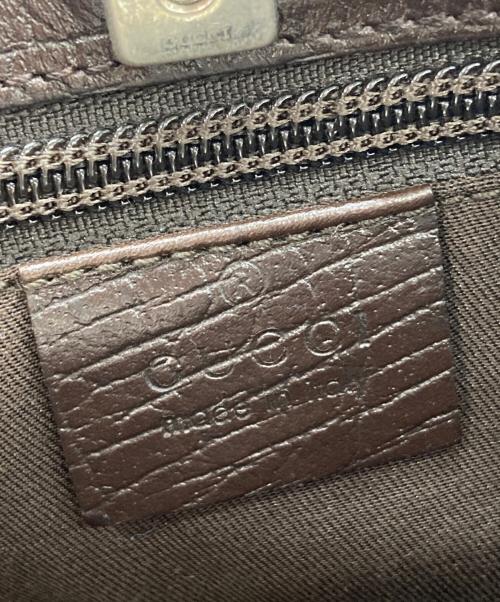 GUCCI（グッチ）GUCCI (グッチ) GGスプリーム　ハンドバッグ ブラウンの古着・服飾アイテム
