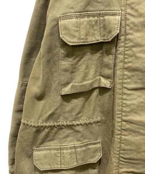 VALENTINO（ヴァレンティノ）VALENTINO (ヴァレンティノ) ミリタリーライクコットンオーバーサイズハーフコート カーキ サイズ:38の古着・服飾アイテム