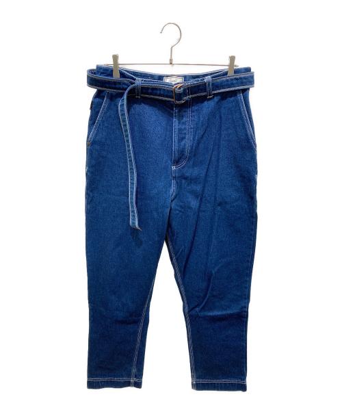 AMI Alexandre Mattiussi（アミアレクサンドルマテュッシ）AMI Alexandre Mattiussi (アミアレクサンドルマテュッシ) ベルト付テーパードデニムパンツ ブルー サイズ:30の古着・服飾アイテム