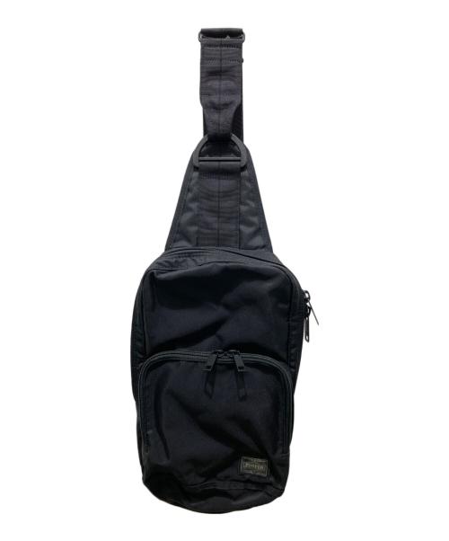 PORTER（ポーター）PORTER (ポーター) スリングショルダーバッグ ブラックの古着・服飾アイテム