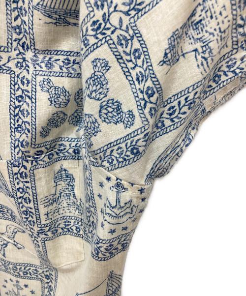 BLUE BLUE（ブルーブルー）BLUE BLUE (ブルーブルー) reyn spooner (レイン スプナー) 半袖シャツ ベージュ サイズ:XSの古着・服飾アイテム