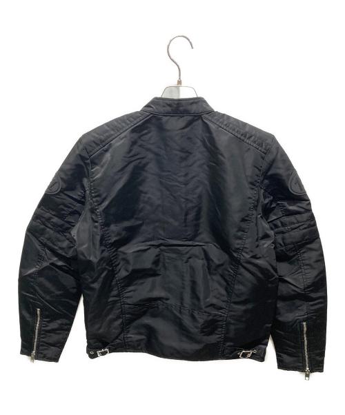 DIESEL（ディーゼル）DIESEL (ディーゼル) J-GLORY/ナイロンライダースジャケット ブラック サイズ:Sの古着・服飾アイテム