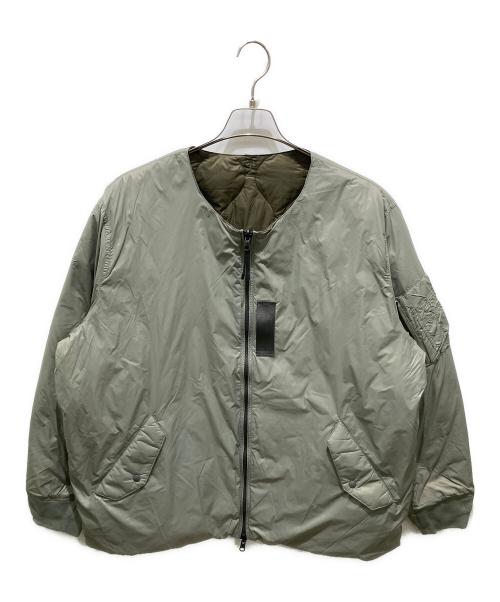 TAION（タイオン）TAION (タイオン) MA-1 リバーシブルダウンブルゾン グレー サイズ:XLの古着・服飾アイテム