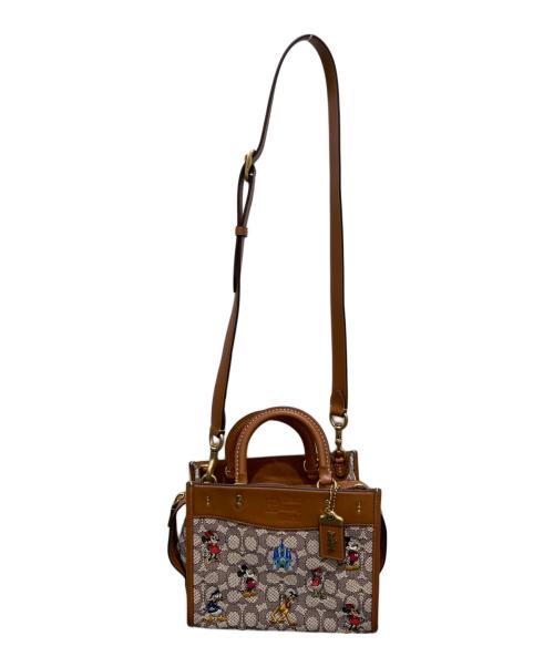 COACH（コーチ）COACH (コーチ) DISNEY (ディズニー) 2WAYショルダーバッグ ブラウンの古着・服飾アイテム